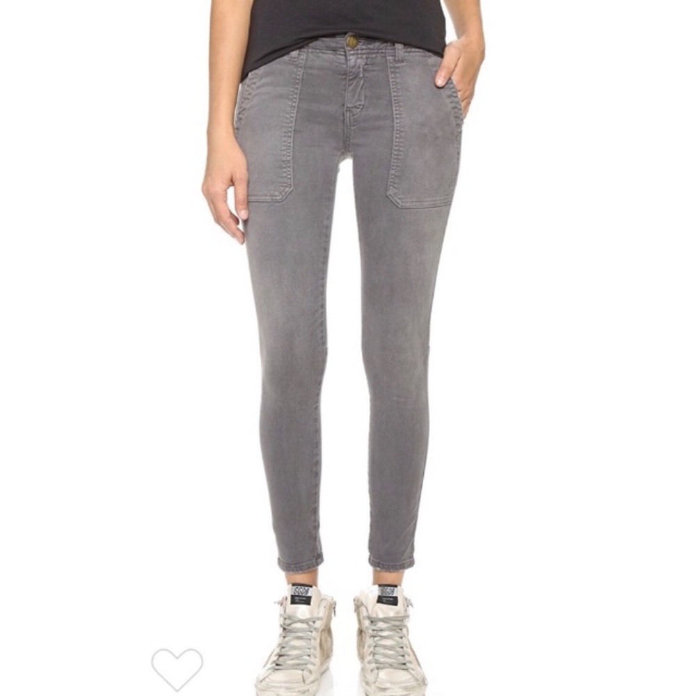 Current/Elliott The Conductor Gray Skinny Jeans